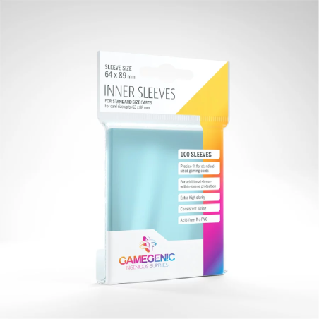 100 Pochettes Internes Standard - GameGenic | OnlyFoils.fr