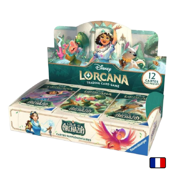 Boite de 24 Boosters de Jeu -l'ile d’Archazia-Lorcana chapitre -7 -FR - OnlyFoils Boite de 24 Boosters de Jeu -l'ile d’Archazia-Lorcana chapitre -7 -FR - OnlyFoils
