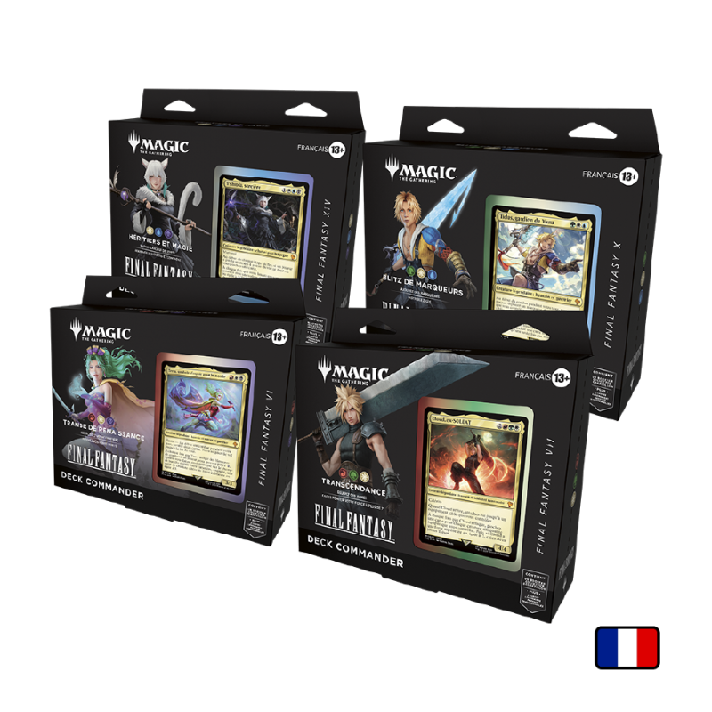 Lot 4 Decks Commander FINAL FANTASY - Magic FR - OnlyFoils Lot 4 Decks Commander FINAL FANTASY - Magic FR - OnlyFoils